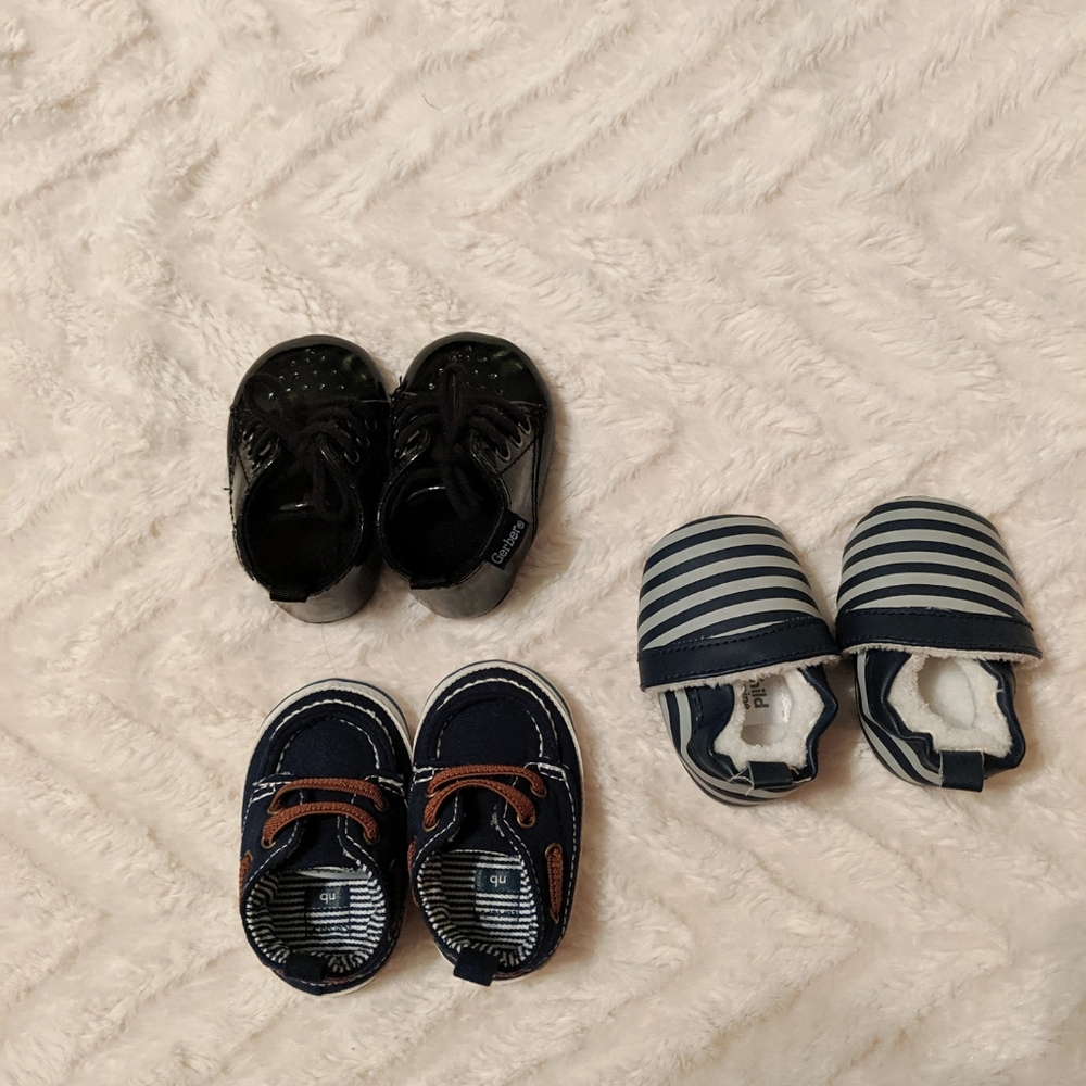 Newborn baby boy shoes 💙